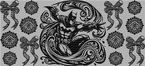 16oz black and white-B 27